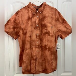 HUF Men's Button Up Shirt BOWREY - Canyon Sunset Large NWT